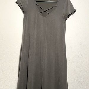 Gunmetal Green Dress